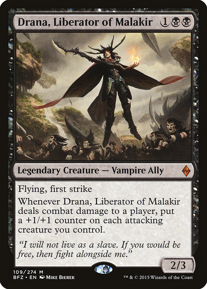 Drana, Liberator of Malakir [Battle for Zendikar] Foil