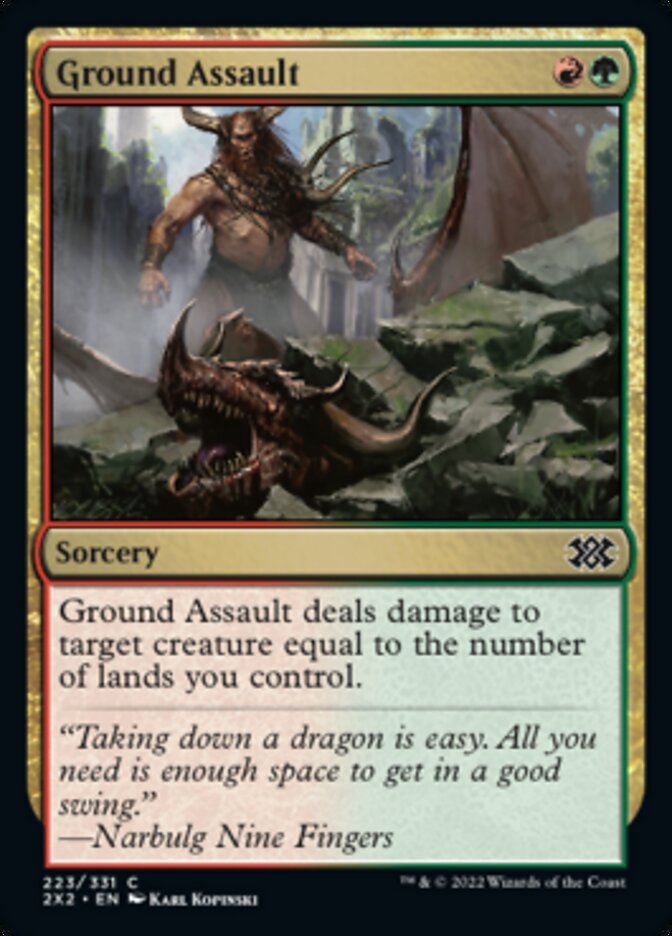 Ground Assault [Double Masters 2022] Foil