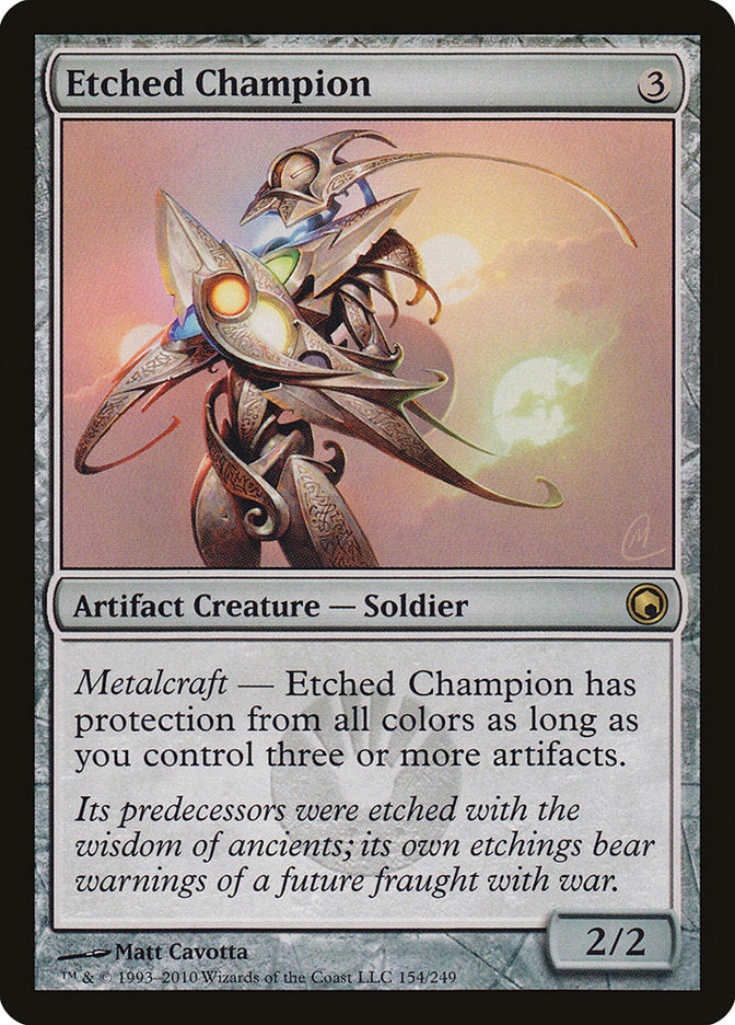 Etched Champion [Scars of Mirrodin] Foil