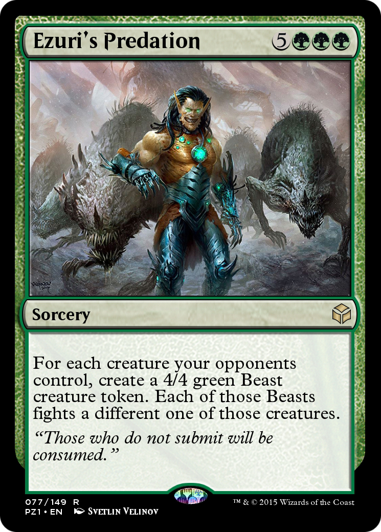 Ezuri's Predation  [Legendary Cube Prize Pack] Foil