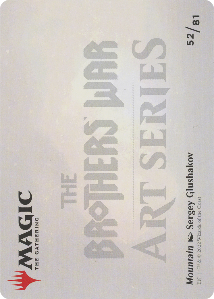Mountain // Mountain  [The Brothers' War Art Series] (Borderless)