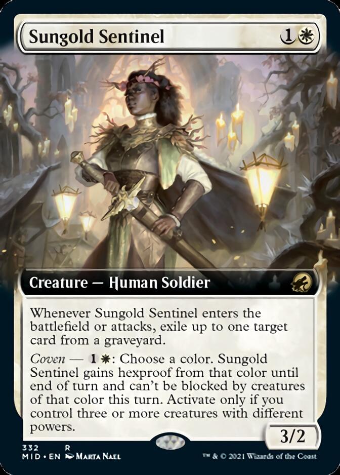 Sungold Sentinel (Extended Art) [Innistrad: Midnight Hunt] Foil