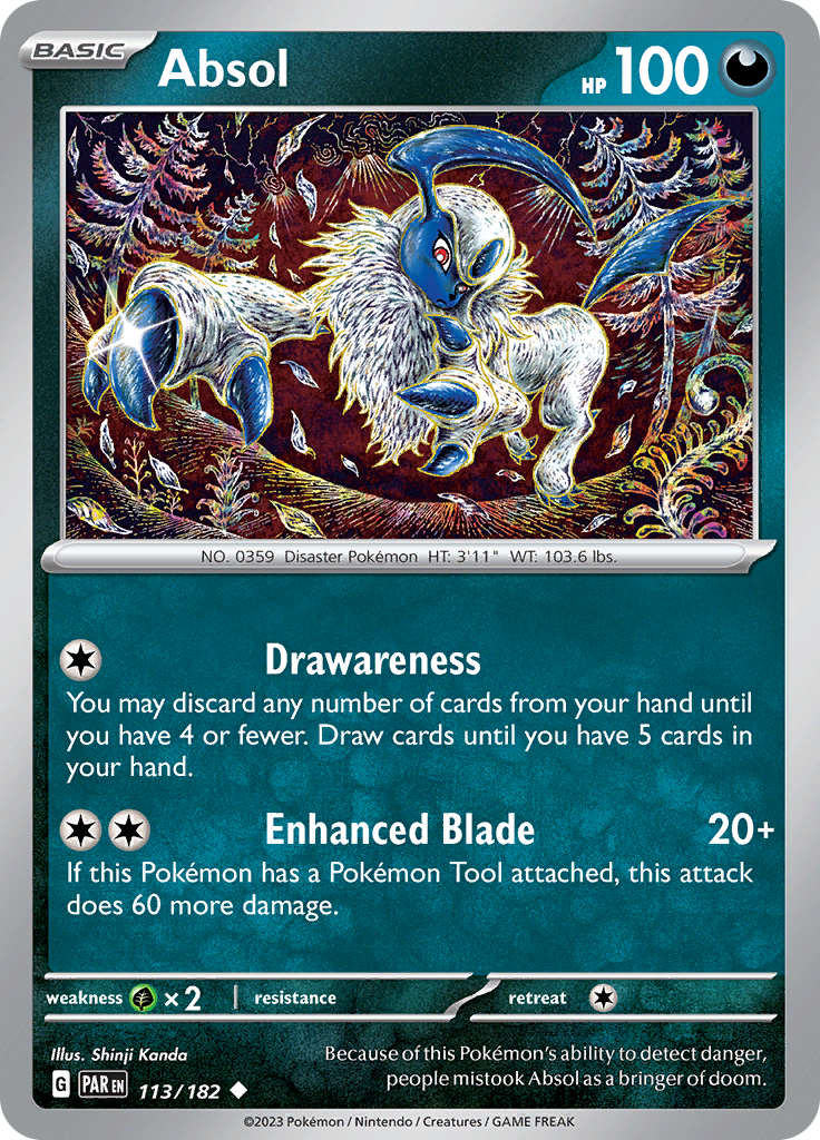 Absol (113/182) [Scarlet & Violet: Paradox Rift] Reverse Holofoil