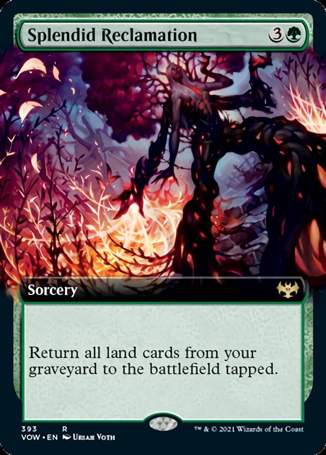 Splendid Reclamation (Extended Art) [Innistrad: Crimson Vow] Foil