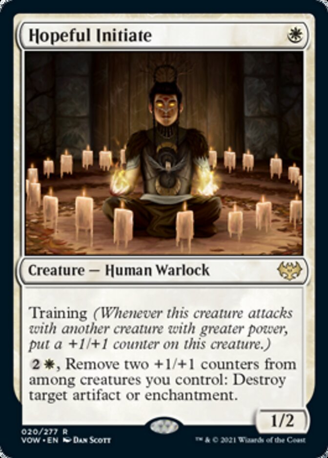 Hopeful Initiate [Innistrad: Crimson Vow] Foil