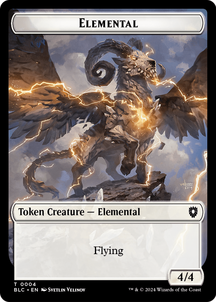 Elemental  [Bloomburrow Commander Tokens] Foil
