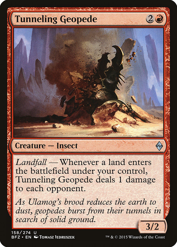 Tunneling Geopede [Battle for Zendikar] Foil