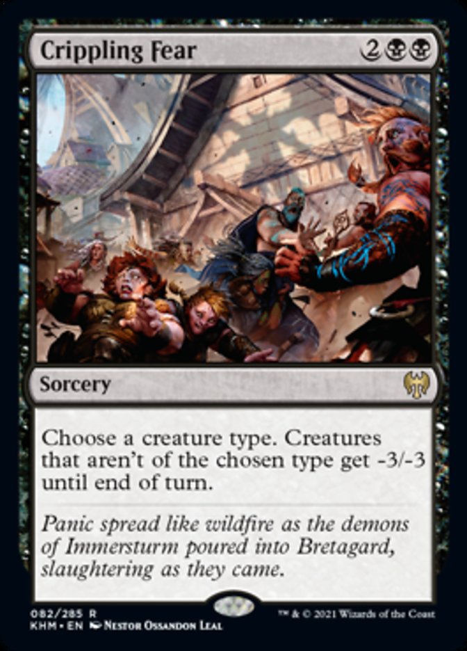 Crippling Fear [Kaldheim] Foil