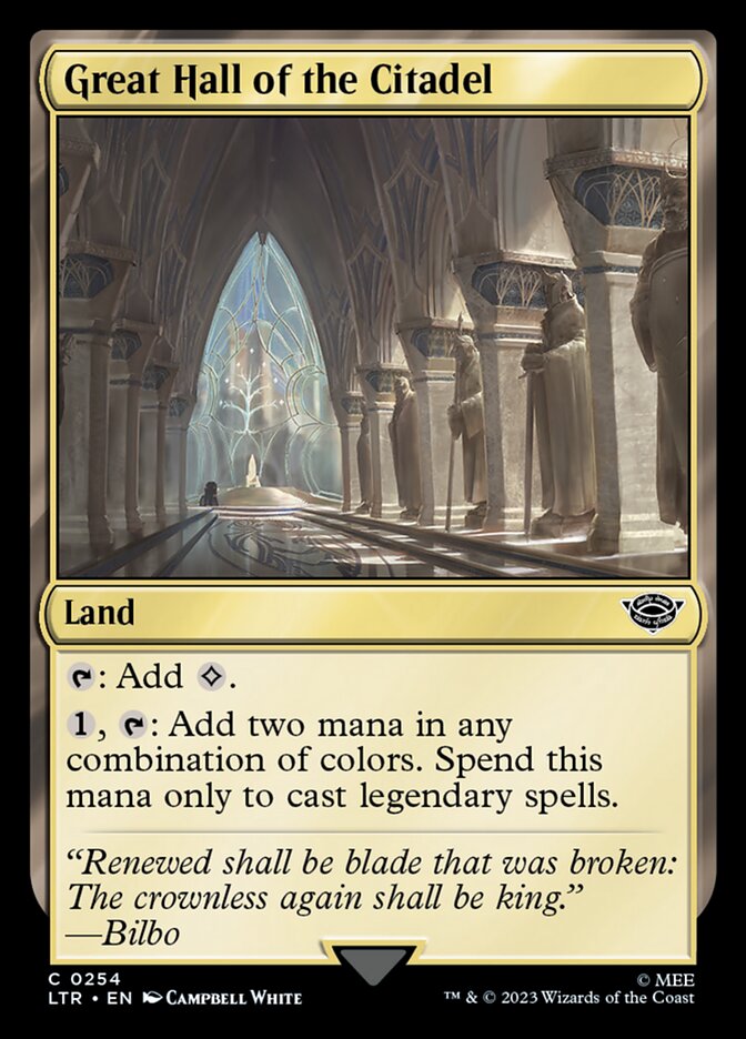Great Hall of the Citadel [The Lord of the Rings: Tales of Middle-Earth] Foil