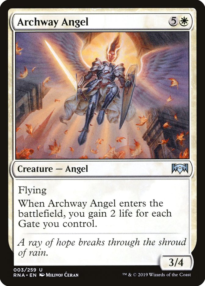 Archway Angel [Ravnica Allegiance] Foil