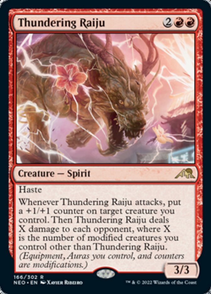 Thundering Raiju [Kamigawa: Neon Dynasty] Foil