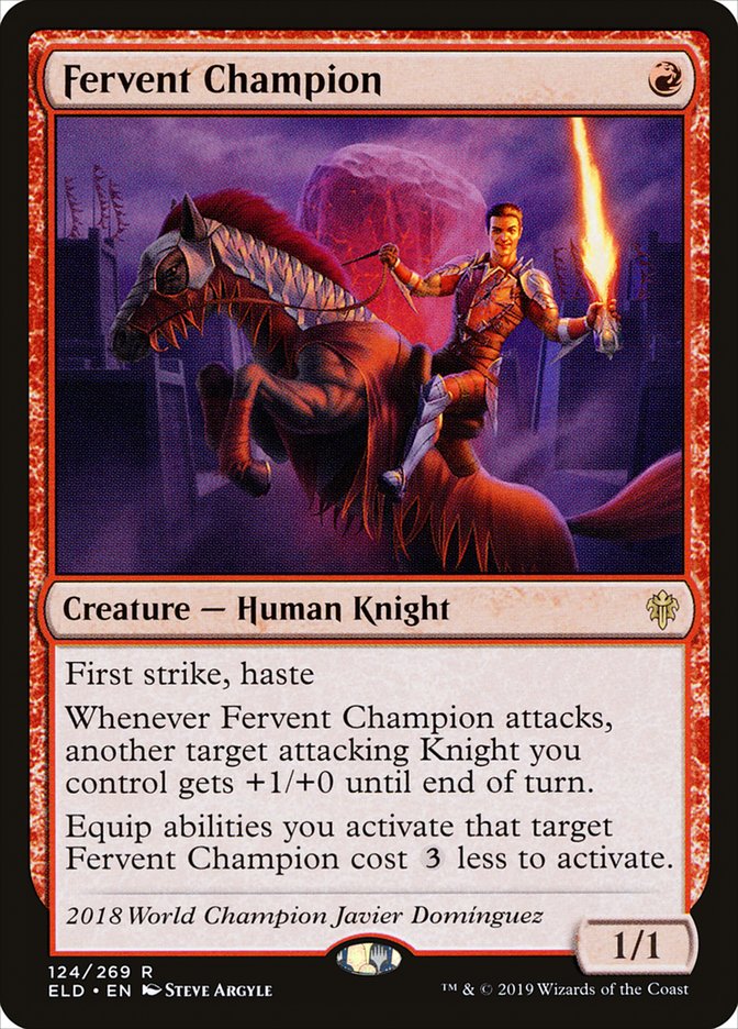 Fervent Champion [Throne of Eldraine] Foil