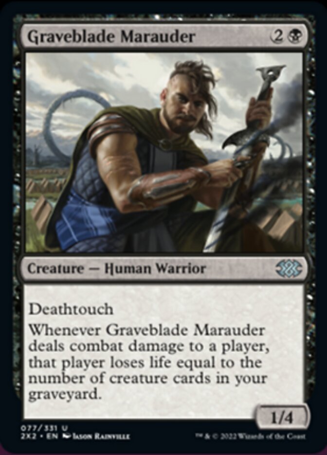 Graveblade Marauder [Double Masters 2022] Foil