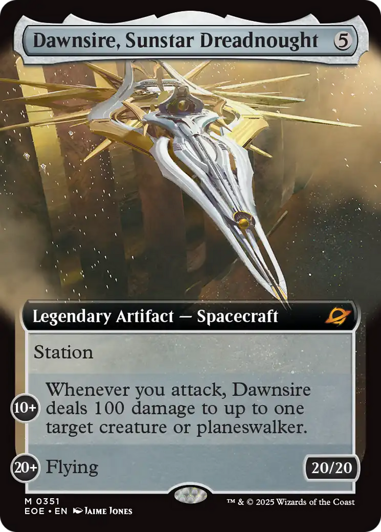 Dawnsire, Sunstar Dreadnought (Extended Art) [Edge of Eternities] Foil