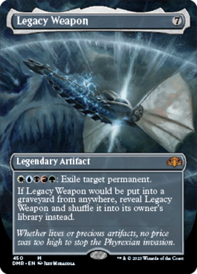 Legacy Weapon (Borderless Alternate Art) [Dominaria Remastered] Foil