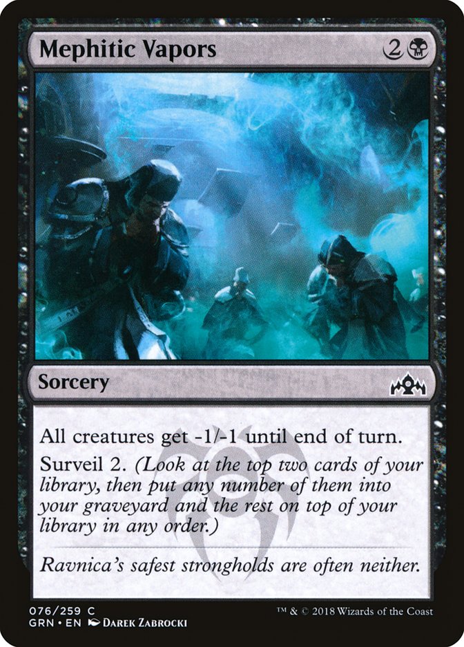 Mephitic Vapors [Guilds of Ravnica] Foil