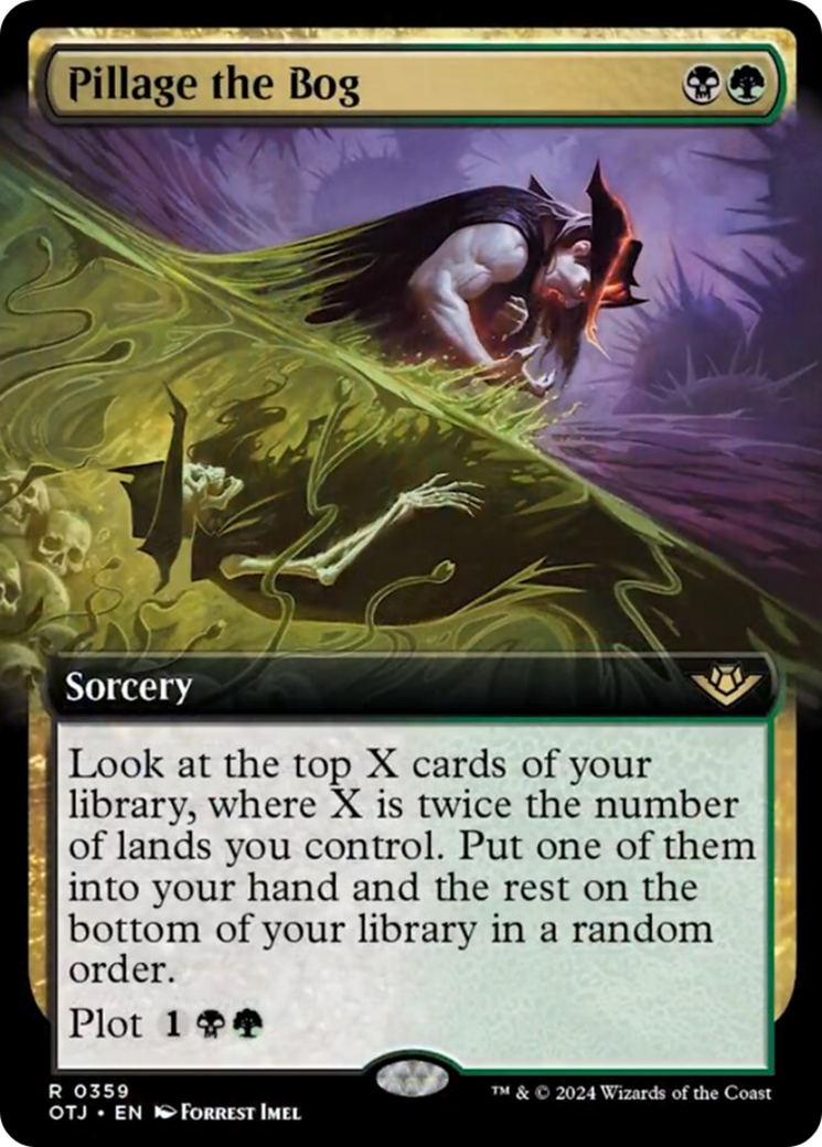 Pillage the Bog (Extended Art) [Outlaws of Thunder Junction] Foil