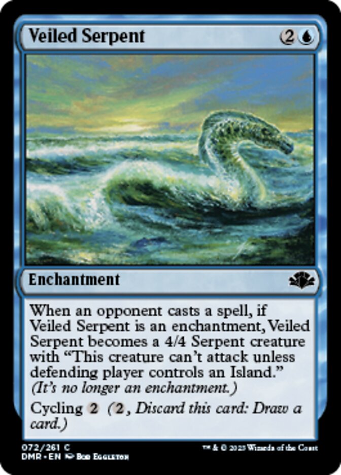 Veiled Serpent [Dominaria Remastered] Foil