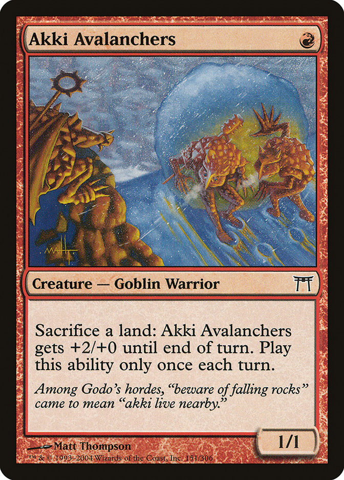 Akki Avalanchers [Champions of Kamigawa] Foil