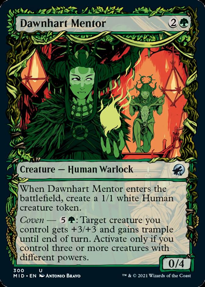 Dawnhart Mentor (Showcase Equinox) [Innistrad: Midnight Hunt] Foil