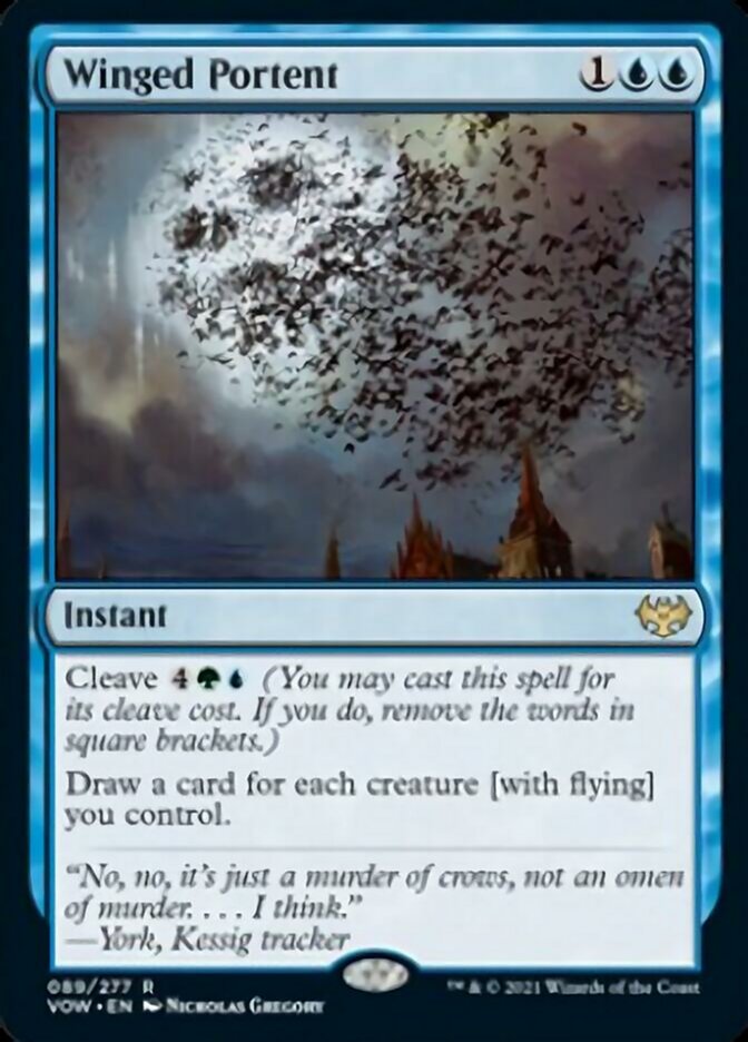 Winged Portent [Innistrad: Crimson Vow] Foil