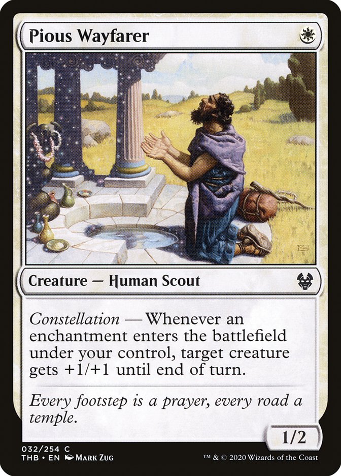 Pious Wayfarer [Theros Beyond Death] Foil