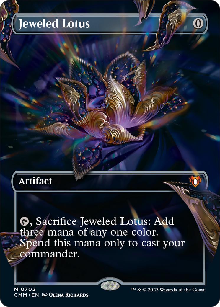 Jeweled Lotus (Borderless Frame Break) [Commander Masters] Foil
