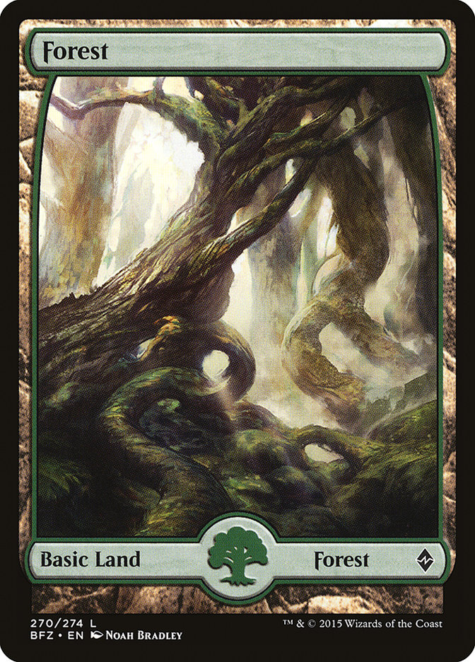 Forest (270) (Full Art) [Battle for Zendikar] Foil