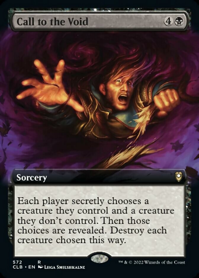 Call to the Void (Extended Art) [Commander Legends: Battle for Baldur's Gate] Foil