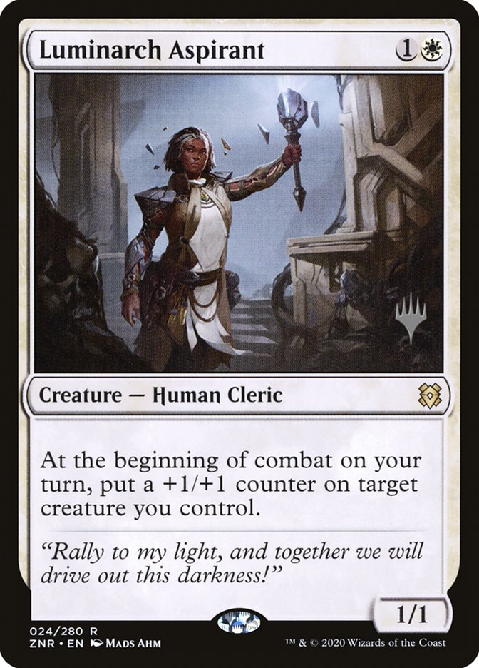 Luminarch Aspirant (Promo Pack) [Zendikar Rising Promos] Foil