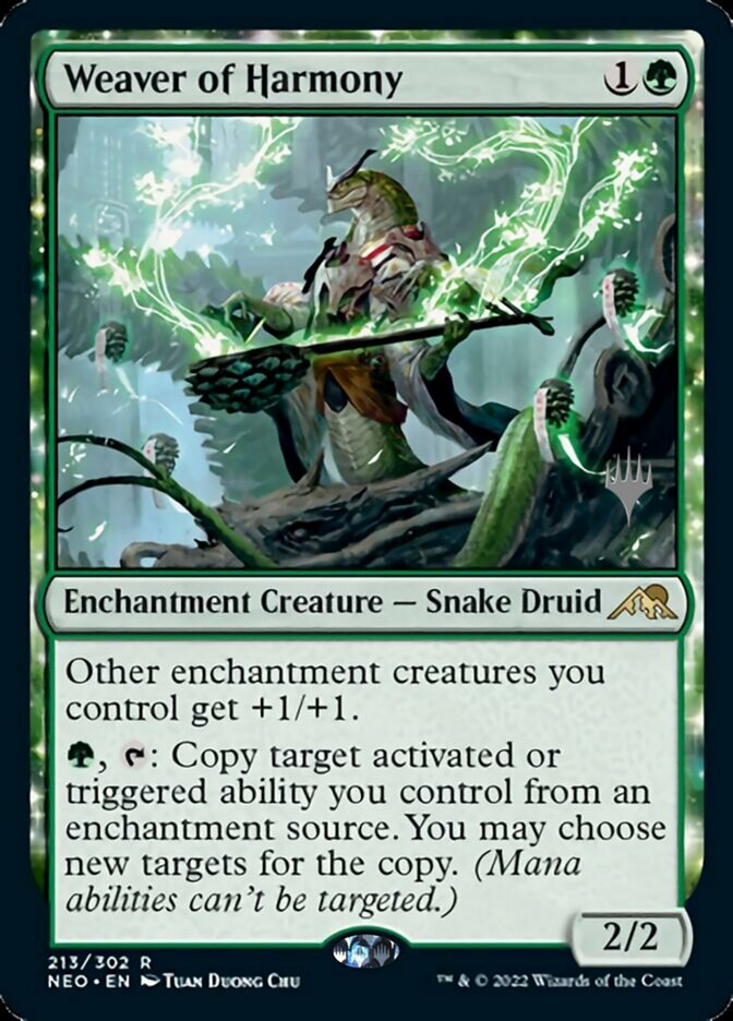 Weaver of Harmony (Promo Pack) [Kamigawa: Neon Dynasty Promos] Foil