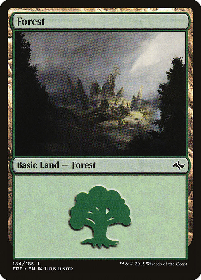 Forest (184) [Fate Reforged] Foil