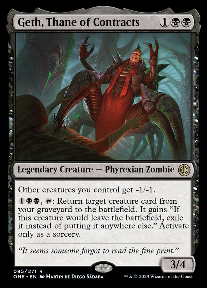 Geth, Thane of Contracts [Phyrexia: All Will Be One] Foil