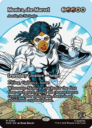 Monica, the Marvel - Aurelia, the Warleader (Borderless)  [Marvel Universe Eternal-Legal] Foil