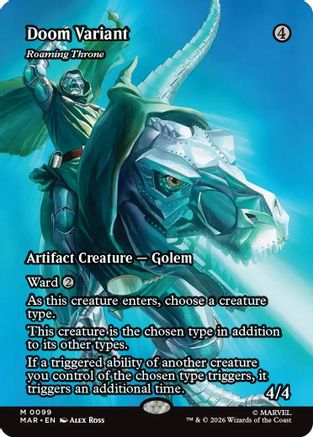 Doom Variant - Roaming Throne (Borderless)  [Marvel Universe Eternal-Legal] Foil