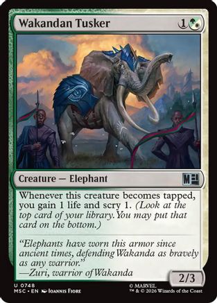 Wakandan Tusker  [Commander: Marvel Super Heroes] Foil