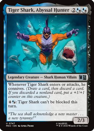 Tiger Shark, Abyssal Hunter  [Commander: Marvel Super Heroes]