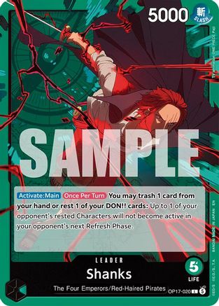 Shanks (020) (OP17-020) - [The World's Strongest Warriors]