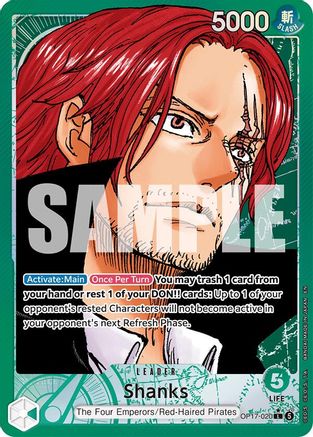 Shanks (020) (Alternate Art) (OP17-020) - [The World's Strongest Warriors] Foil
