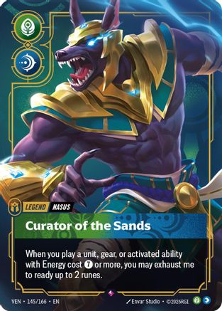 Nasus - Curator of the Sands (145/166) - Riftbound - [Vendetta] Foil