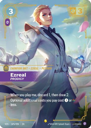 Ezreal - Prodigy (SP5/006) - Riftbound - [Vendetta] Foil