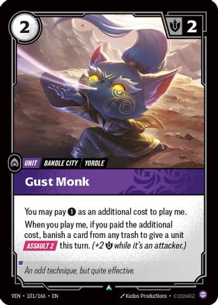 Gust Monk (101/166) - Riftbound - [Vendetta]