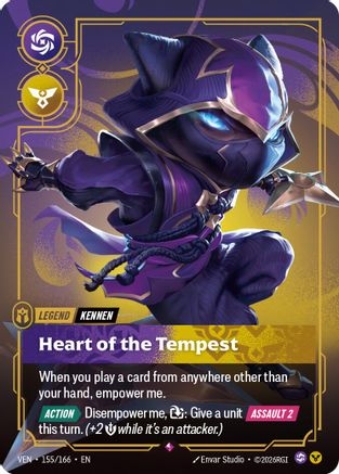 Kennen - Heart of the Tempest (155/166) - Riftbound - [Vendetta] Foil