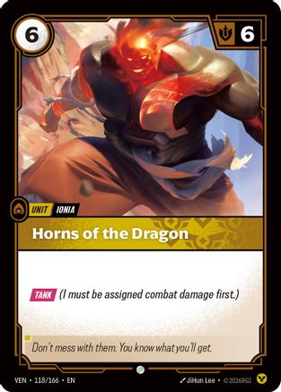 Horns of the Dragon (118/166) - Riftbound - [Vendetta] Foil