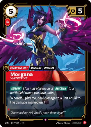 Morgana - Vindictive (017/166) - Riftbound - [Vendetta] Foil