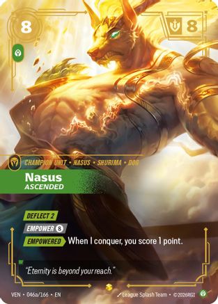 Nasus - Ascended (Alternate Art) (046a/166) - Riftbound - [Vendetta] Foil