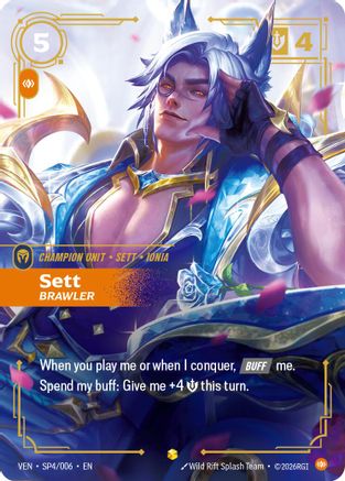 Sett - Brawler (SP4/006) - Riftbound - [Vendetta] Foil