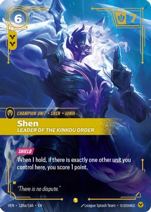 Shen, Leader of the Kinkou Order (Alternate Art) (138a/166) - Riftbound - [Vendetta] Foil