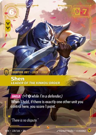 Shen - Leader of the Kinkou Order (138/166) - Riftbound - [Vendetta] Foil