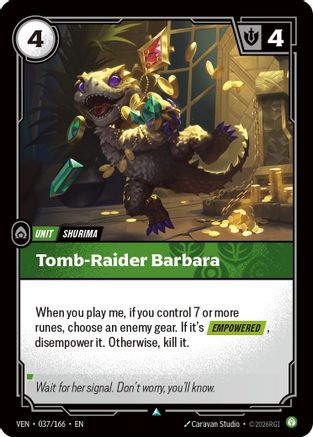Tomb-Raider Barbara (037/166) - Riftbound - [Vendetta] Foil